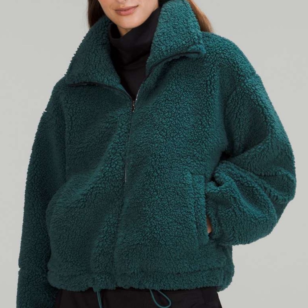 *LIKE NEW* Lululemon Cinchable Fleece Jacket/ Green Jasper